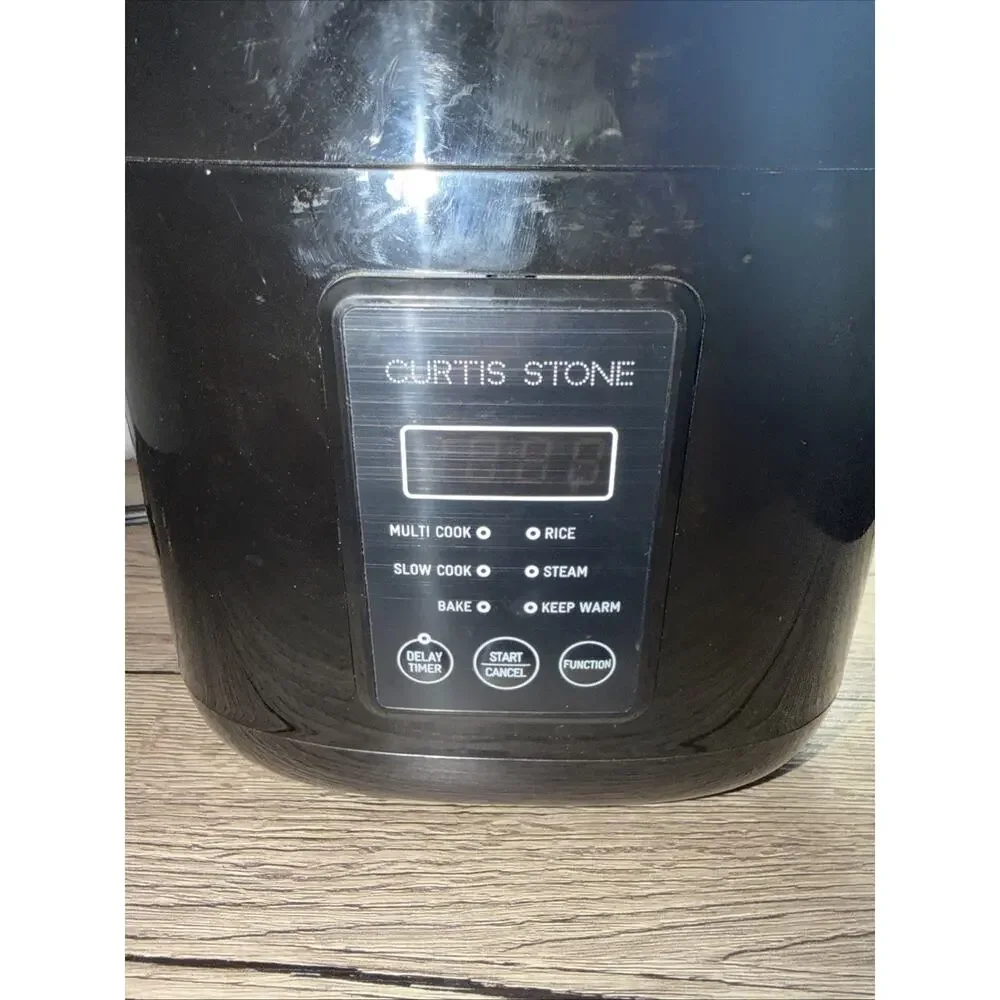 Curtis Stone Dura-Pan Mini Multi Cooker Slow Cooker 1.5 qt Keep Warm Black